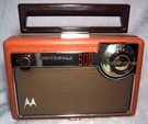 motorola portable tube radio,model 66L2, circa 1955