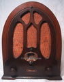 tiffany tone radio,model 21,tubesvalves,valve wireless,cathedral,beehive,