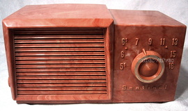 sentinel marbled tube radio,tubesvalves,valve wireless 1u352,1956,