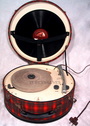 Emerson tartan plaid record player phono